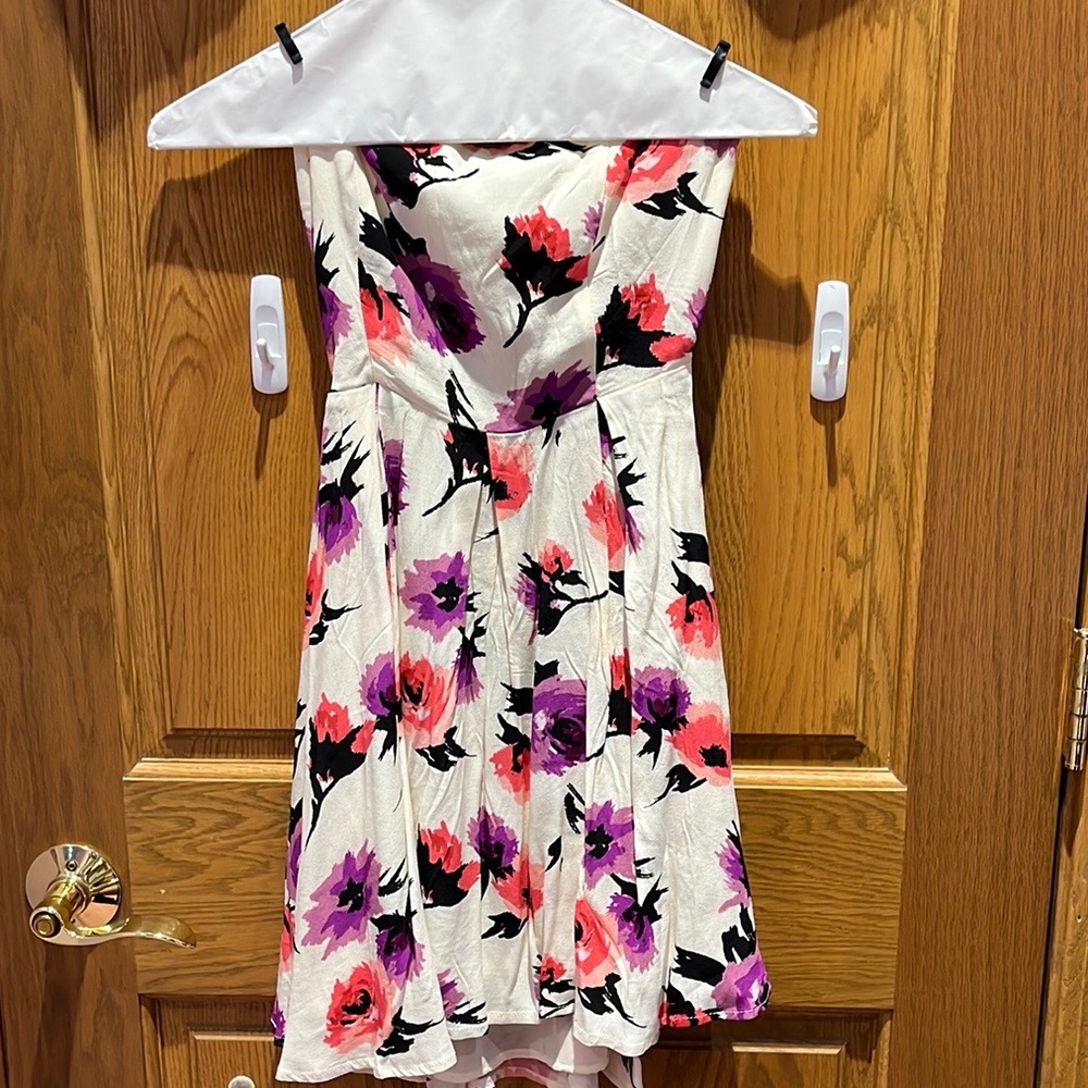 White floral dress